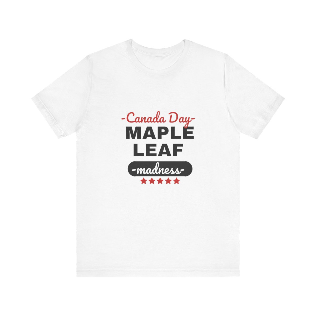 Canada Day: Maple Leaf Madness : Unisex Jersey Short Sleeve Tee - Image 2