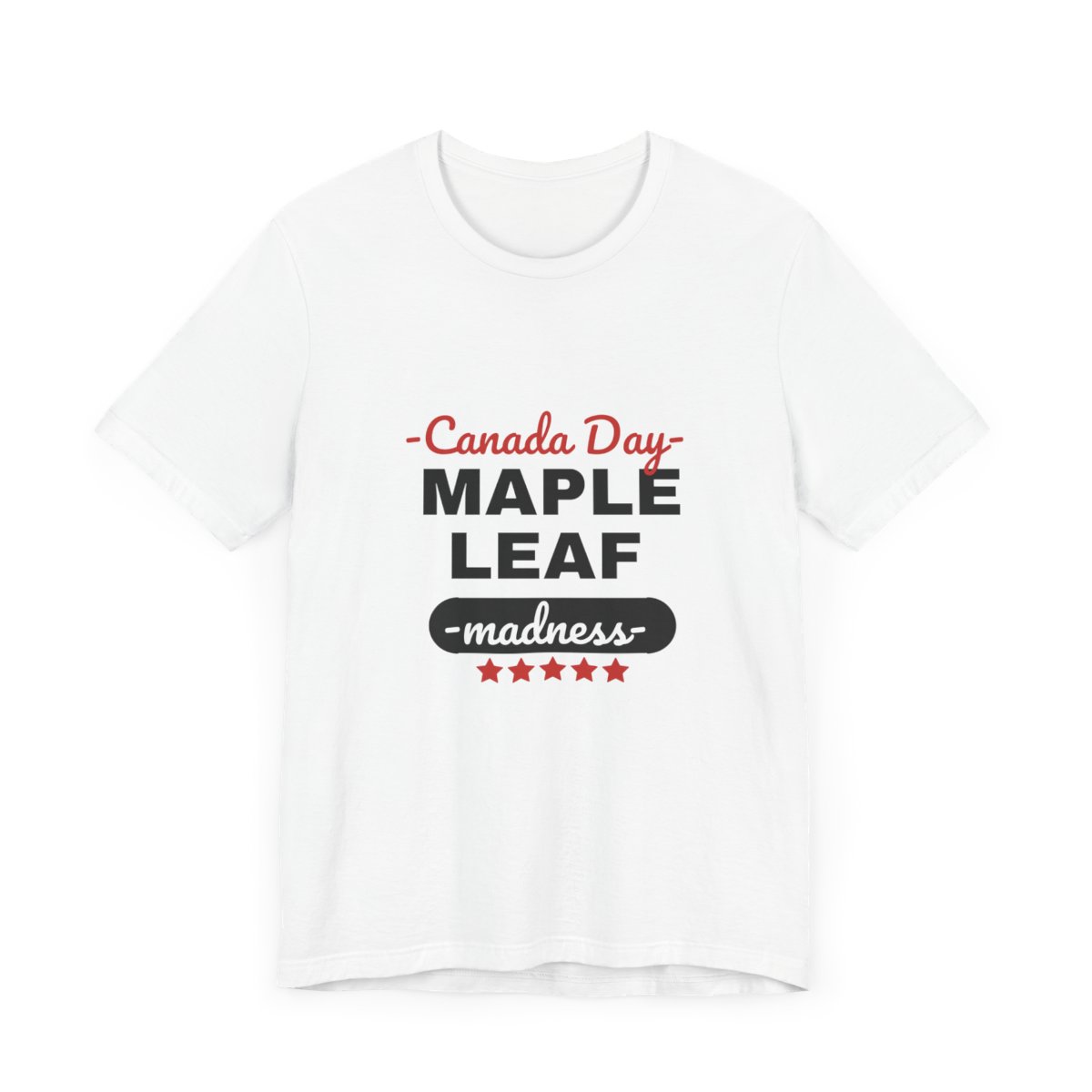 Canada Day: Maple Leaf Madness : Unisex Jersey Short Sleeve Tee - Image 4