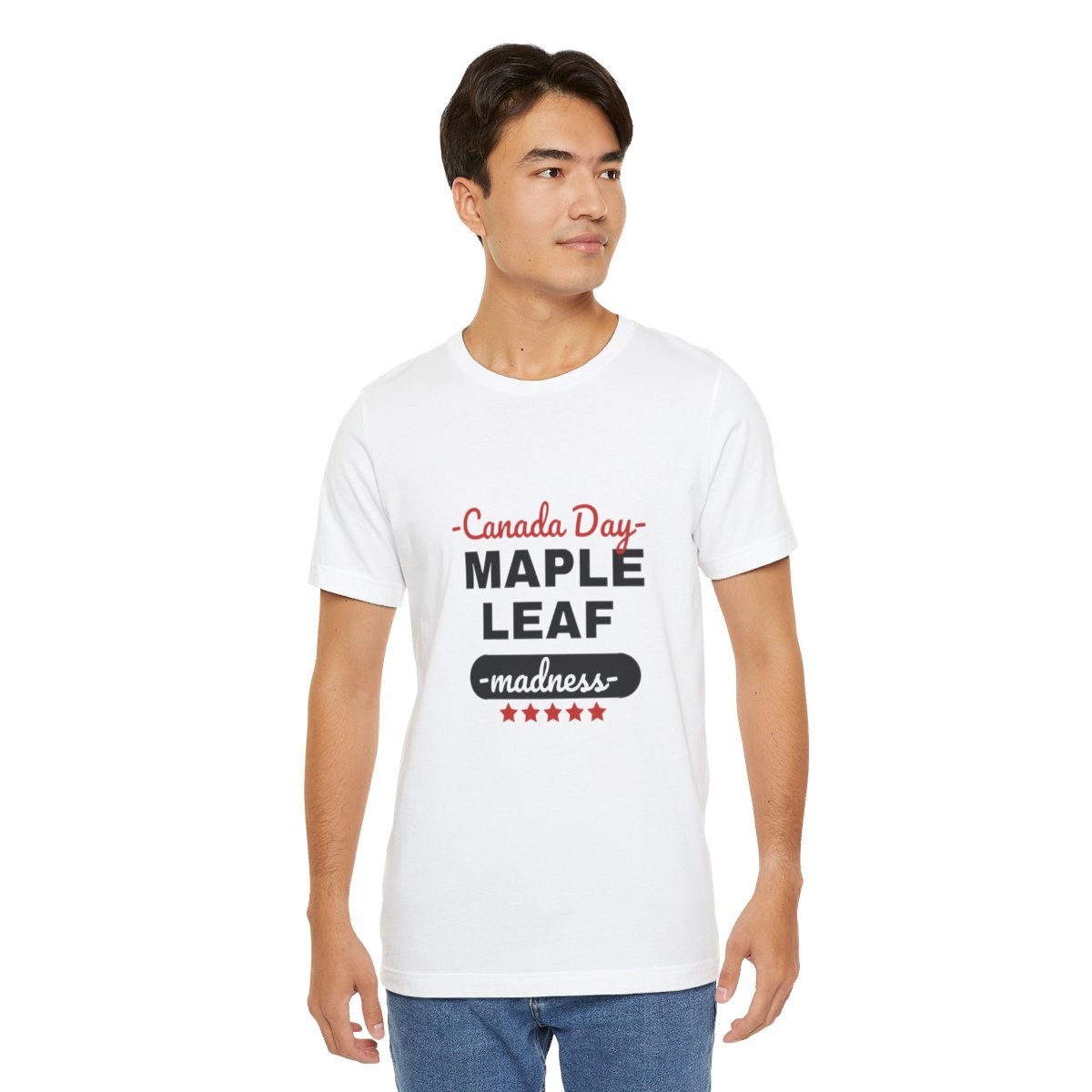 Canada Day: Maple Leaf Madness : Unisex Jersey Short Sleeve Tee - Image 20