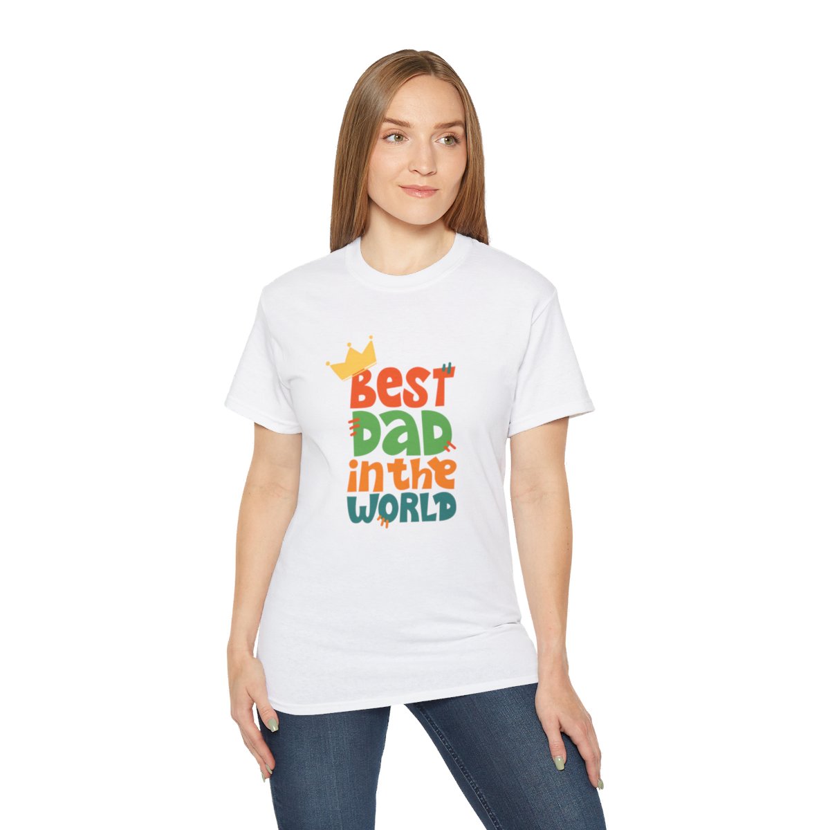 Best Dad in The World: Unisex Ultra Cotton Tee 1 Best Dad in The World: Unisex Ultra Cotton Tee