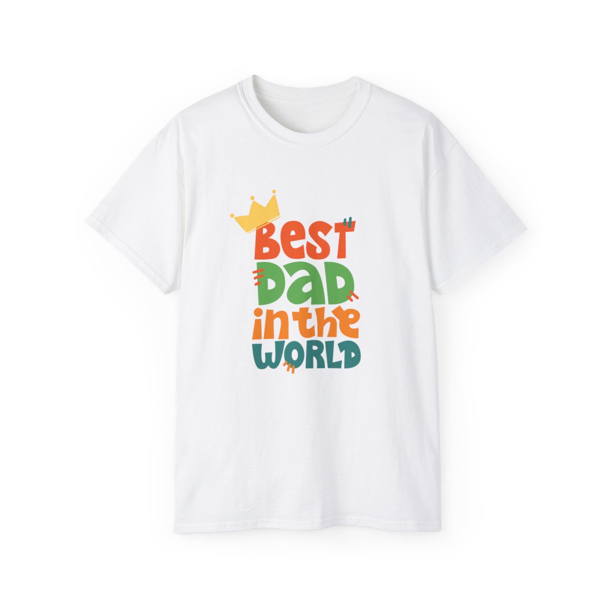 Best Dad in The World: Unisex Ultra Cotton Tee 2 Best Dad in The World: Unisex Ultra Cotton Tee - Image 2