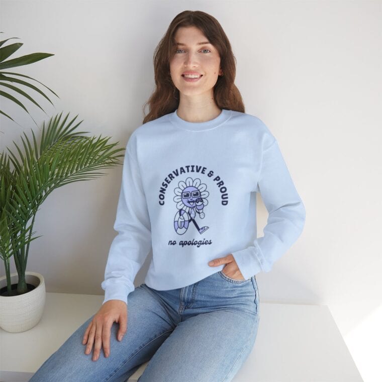 Conservative & Proud, No Apologies: Unisex Heavy Blend™ Crewneck Sweatshirt - Image 11