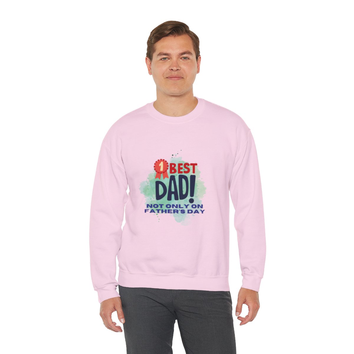 No. 1 Best Dad, Not Only On Father's Day: Unisex Heavy Blend™ Crewneck Sweatshirt - Image 51