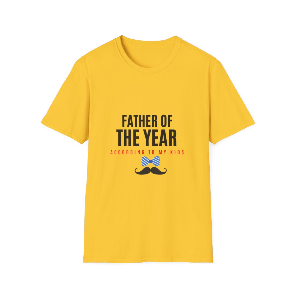 Father of the Year (According to my kids): Unisex Softstyle T-Shirt 2 Father of the Year (According to my kids): Unisex Softstyle T-Shirt - Image 2