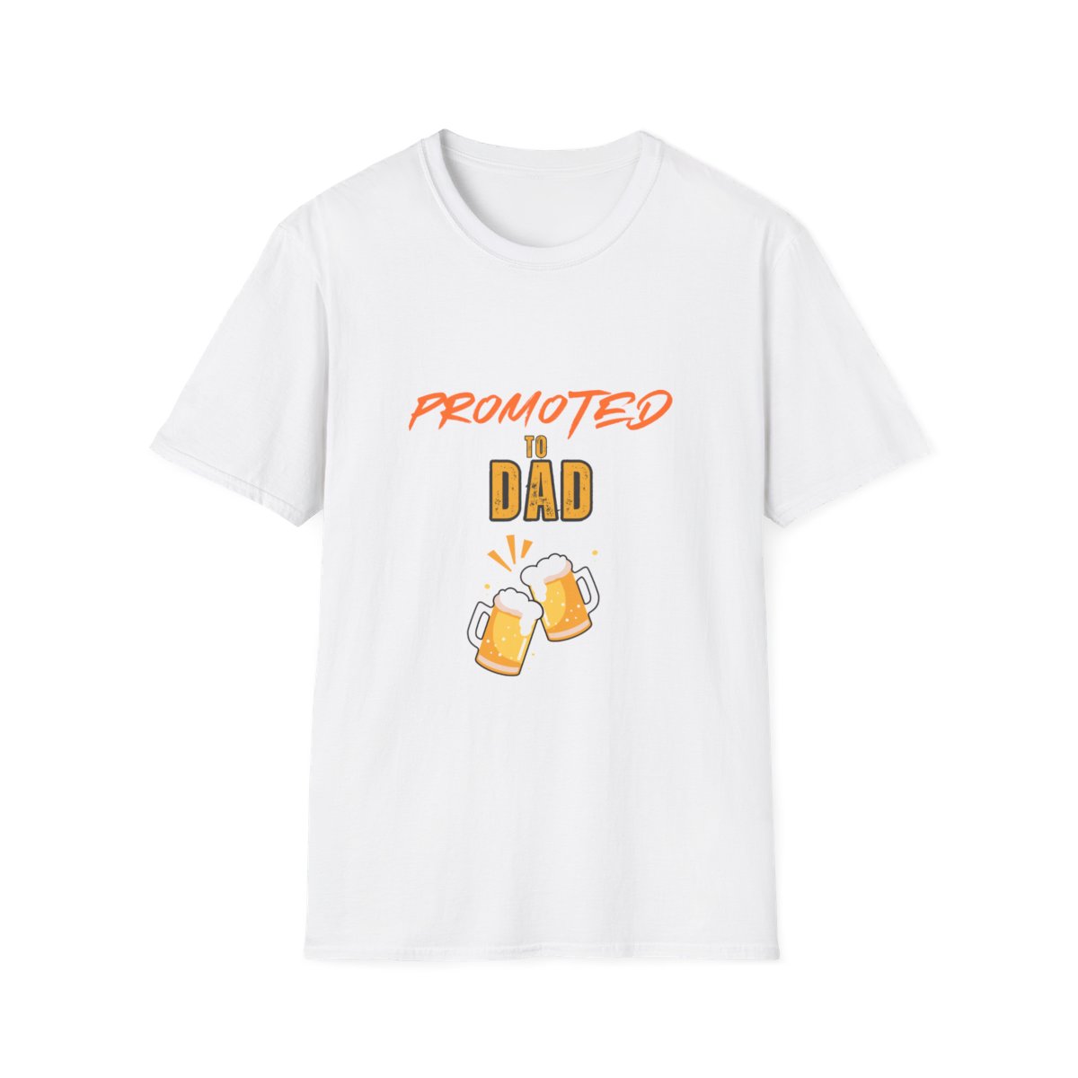 Promoted to Dad: Unisex Softstyle T-Shirt - Image 14