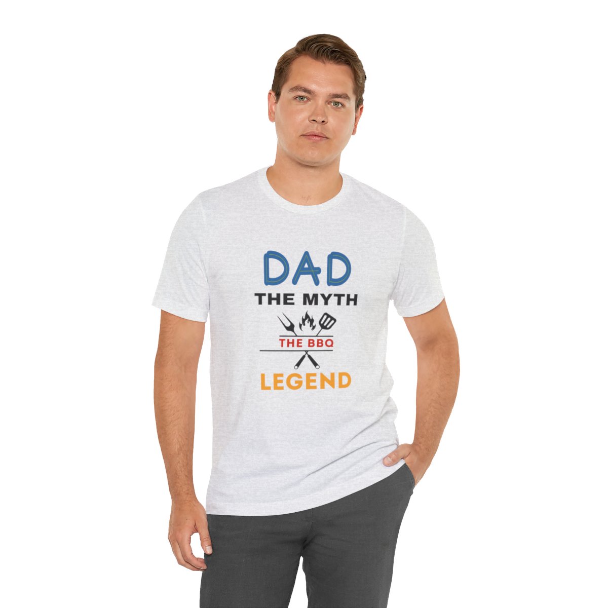 Dad: The Myth The BBQ Legend: The Unisex Jersey Short Sleeve Tee 43 Dad: The Myth The BBQ Legend: The Unisex Jersey Short Sleeve Tee - Image 43