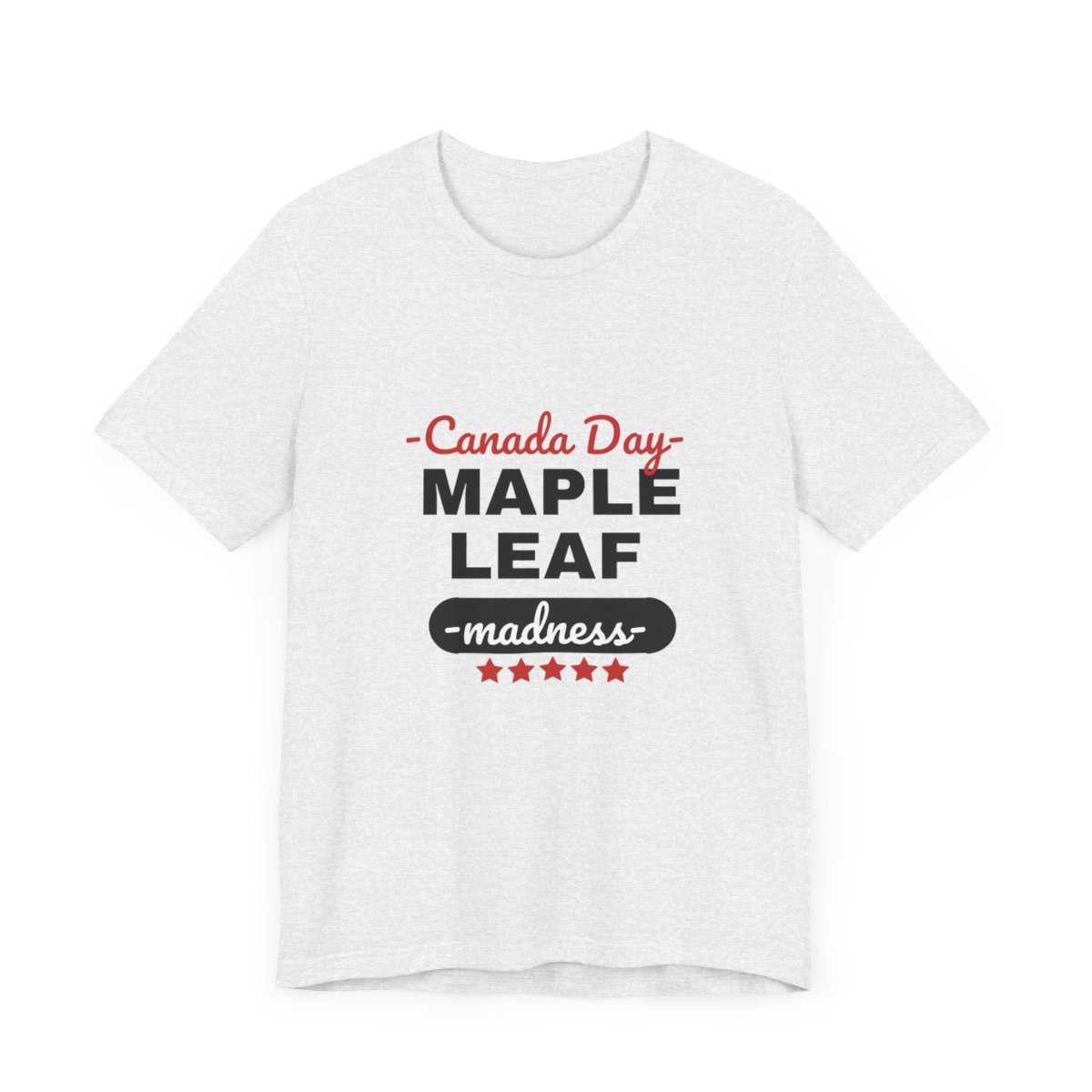 Canada Day: Maple Leaf Madness : Unisex Jersey Short Sleeve Tee - Image 33