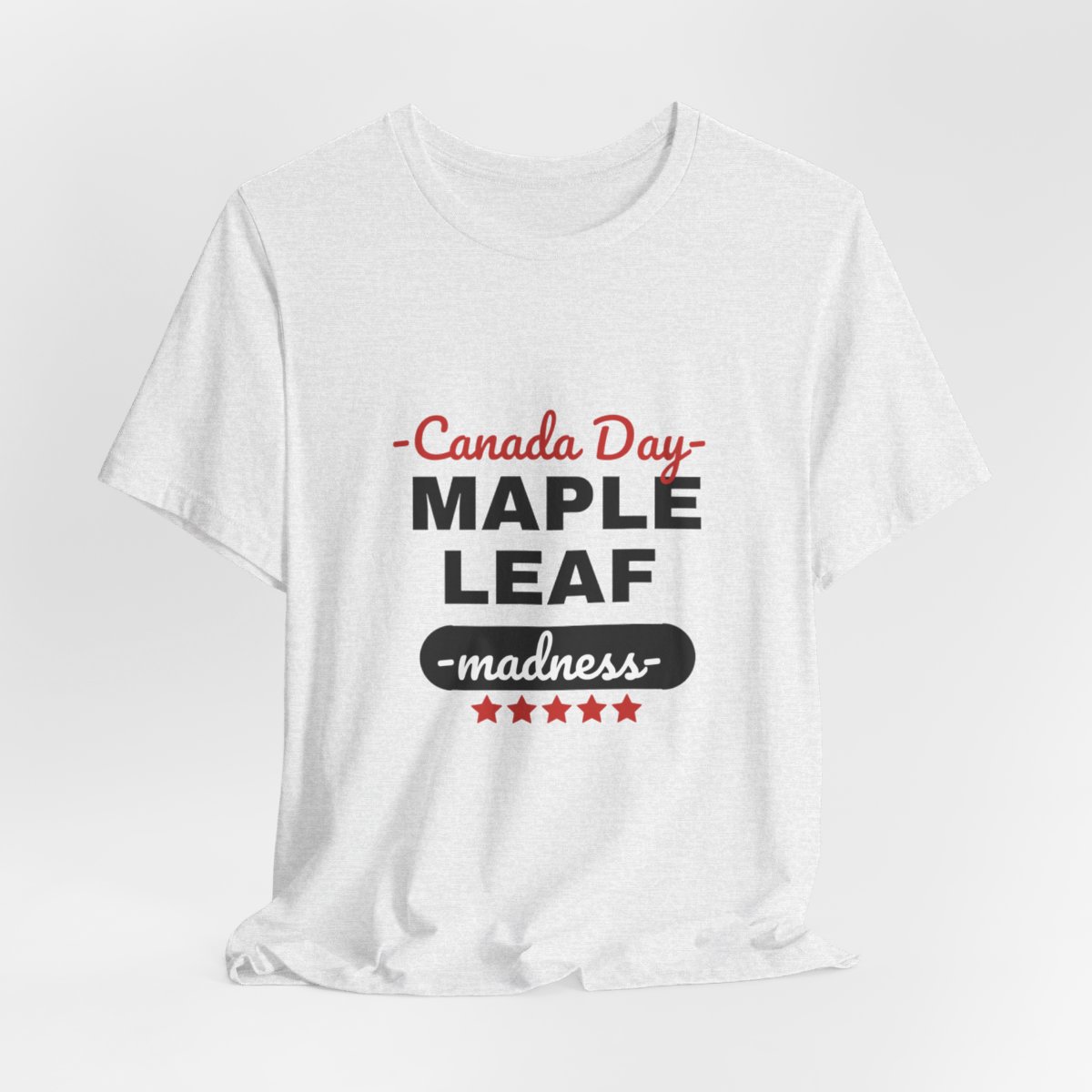 Canada Day: Maple Leaf Madness : Unisex Jersey Short Sleeve Tee - Image 36