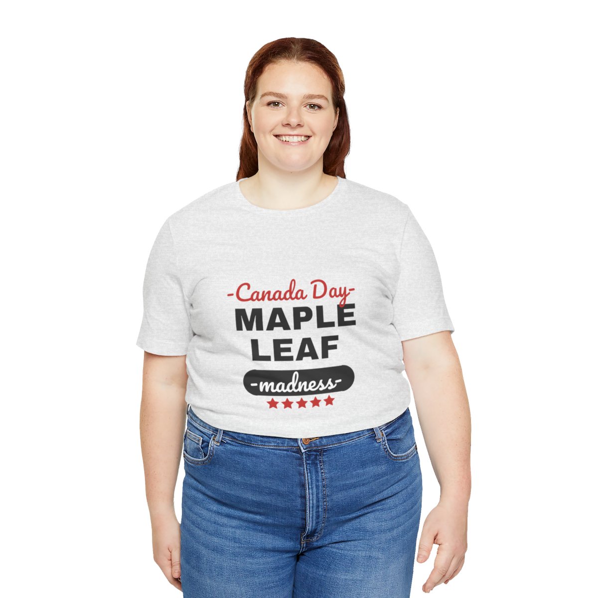 Canada Day: Maple Leaf Madness : Unisex Jersey Short Sleeve Tee - Image 44