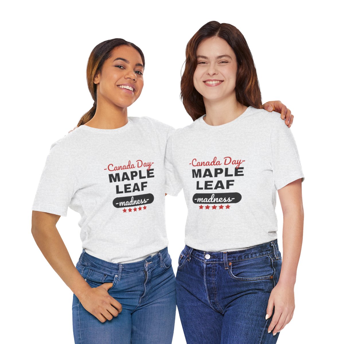 Canada Day: Maple Leaf Madness : Unisex Jersey Short Sleeve Tee - Image 56