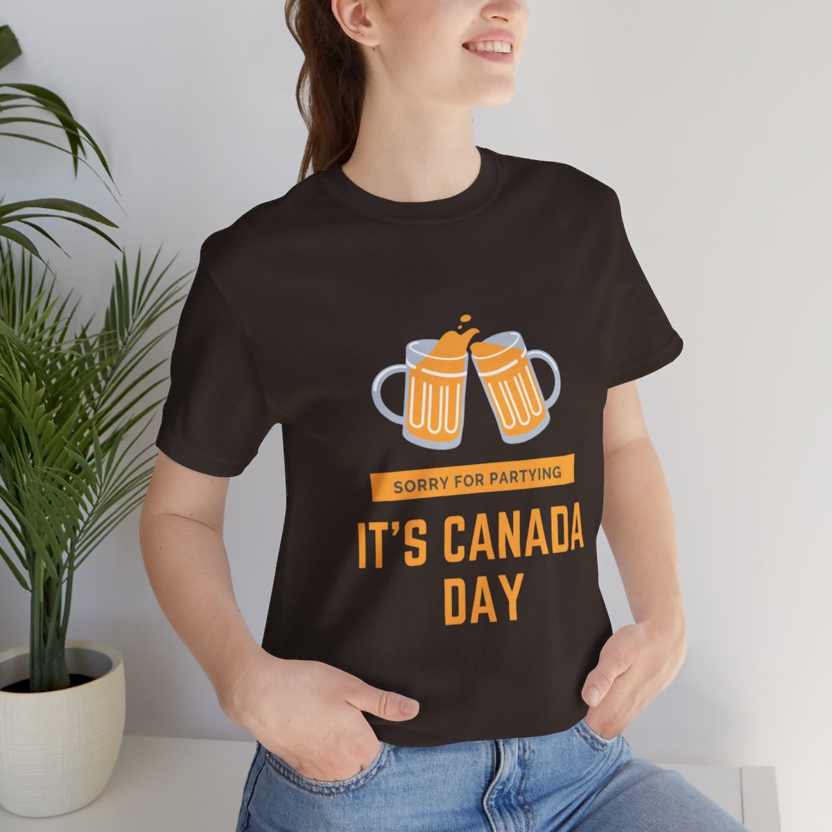 Sorry for Partying, It's Canada Day: Unisex Jersey Short Sleeve Tee 53 Sorry for Partying, It's Canada Day: Unisex Jersey Short Sleeve Tee - Image 53