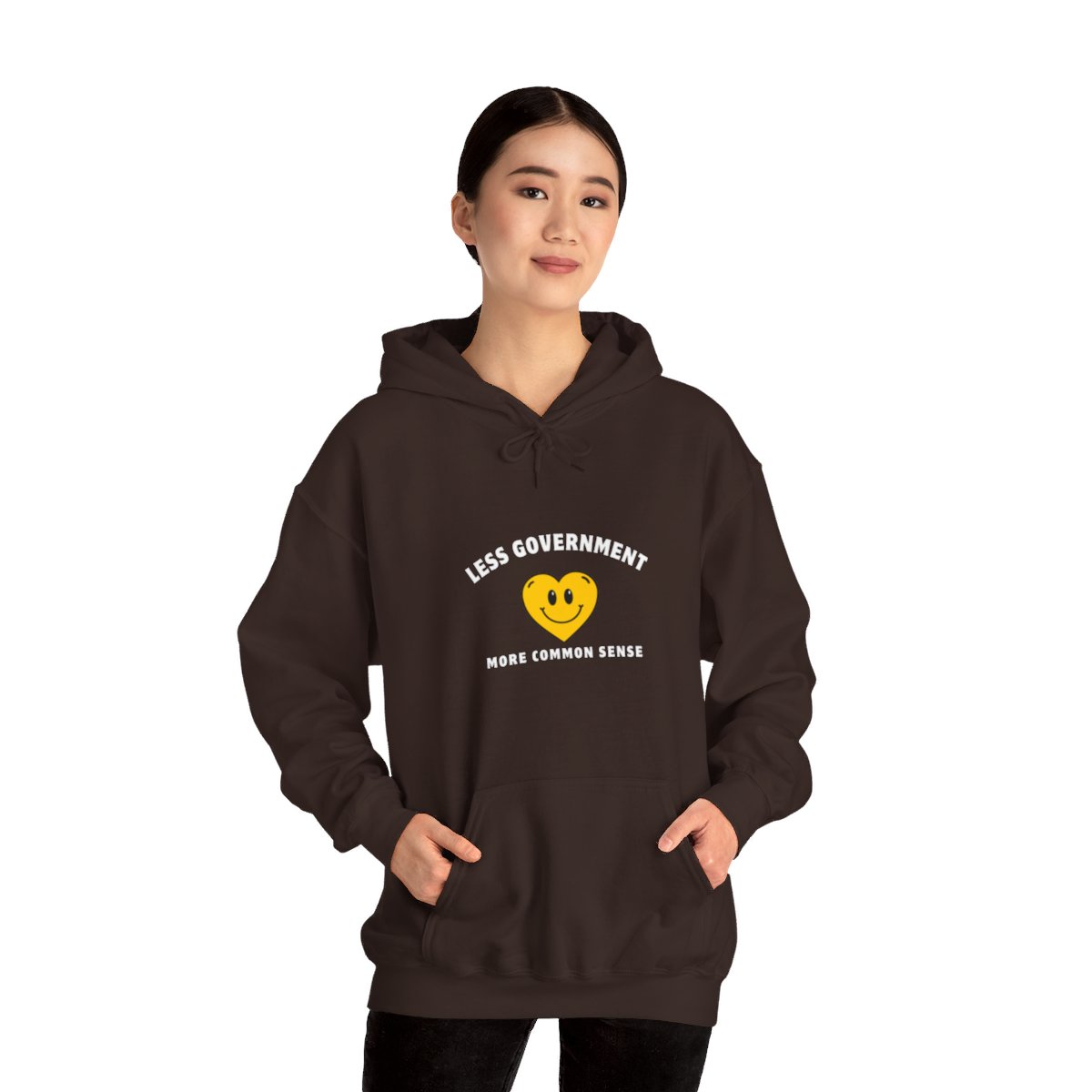 Less Government More Common Sense: Unisex Heavy Blend™ Hooded Sweatshirt 1 Less Government More Common Sense: Unisex Heavy Blend™ Hooded Sweatshirt