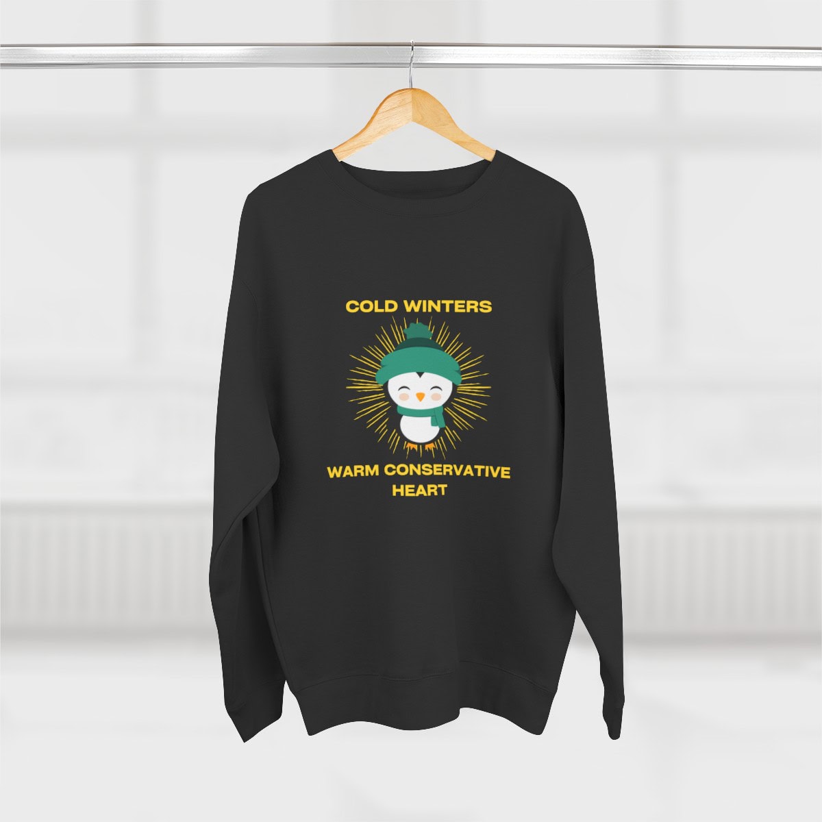 Cold Winters Warm Conservative Heart: Unisex Crewneck Sweatshirt