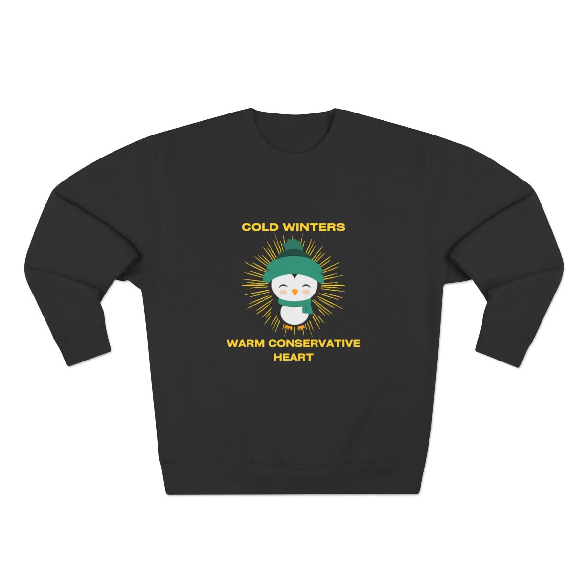 Cold Winters Warm Conservative Heart: Unisex Crewneck Sweatshirt - Image 2