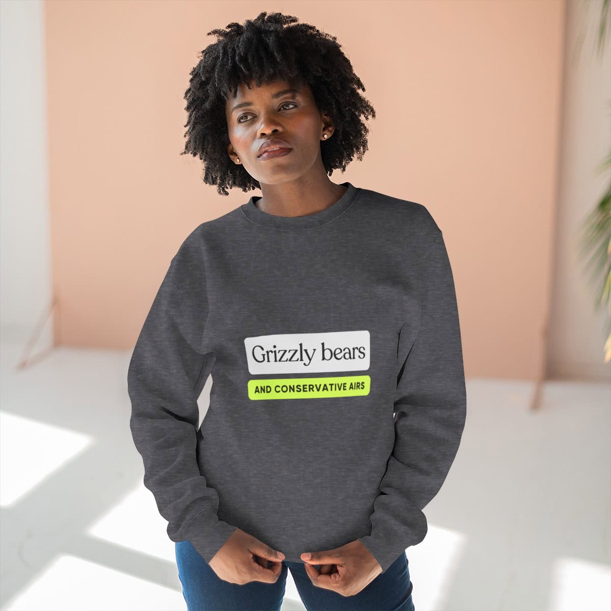 Grizzly Bears & Conservative Airs: Unisex Crewneck Sweatshirt - Image 5