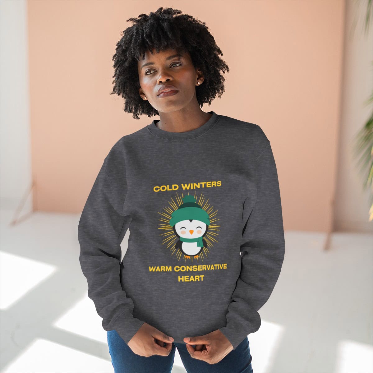 Cold Winters Warm Conservative Heart: Unisex Crewneck Sweatshirt - Image 10