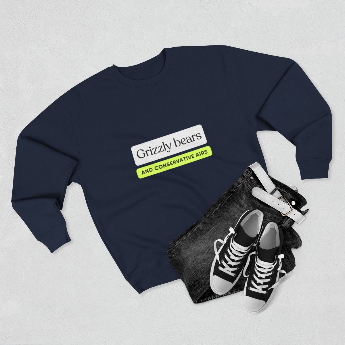 Grizzly Bears & Conservative Airs: Unisex Crewneck Sweatshirt - Image 18