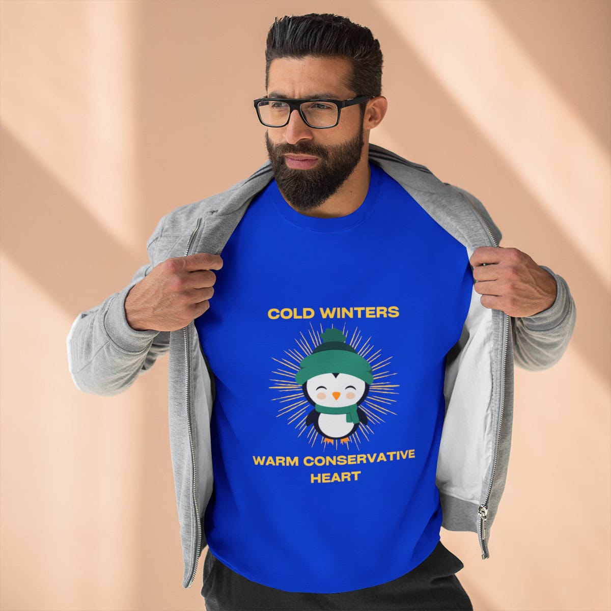 Cold Winters Warm Conservative Heart: Unisex Crewneck Sweatshirt - Image 14