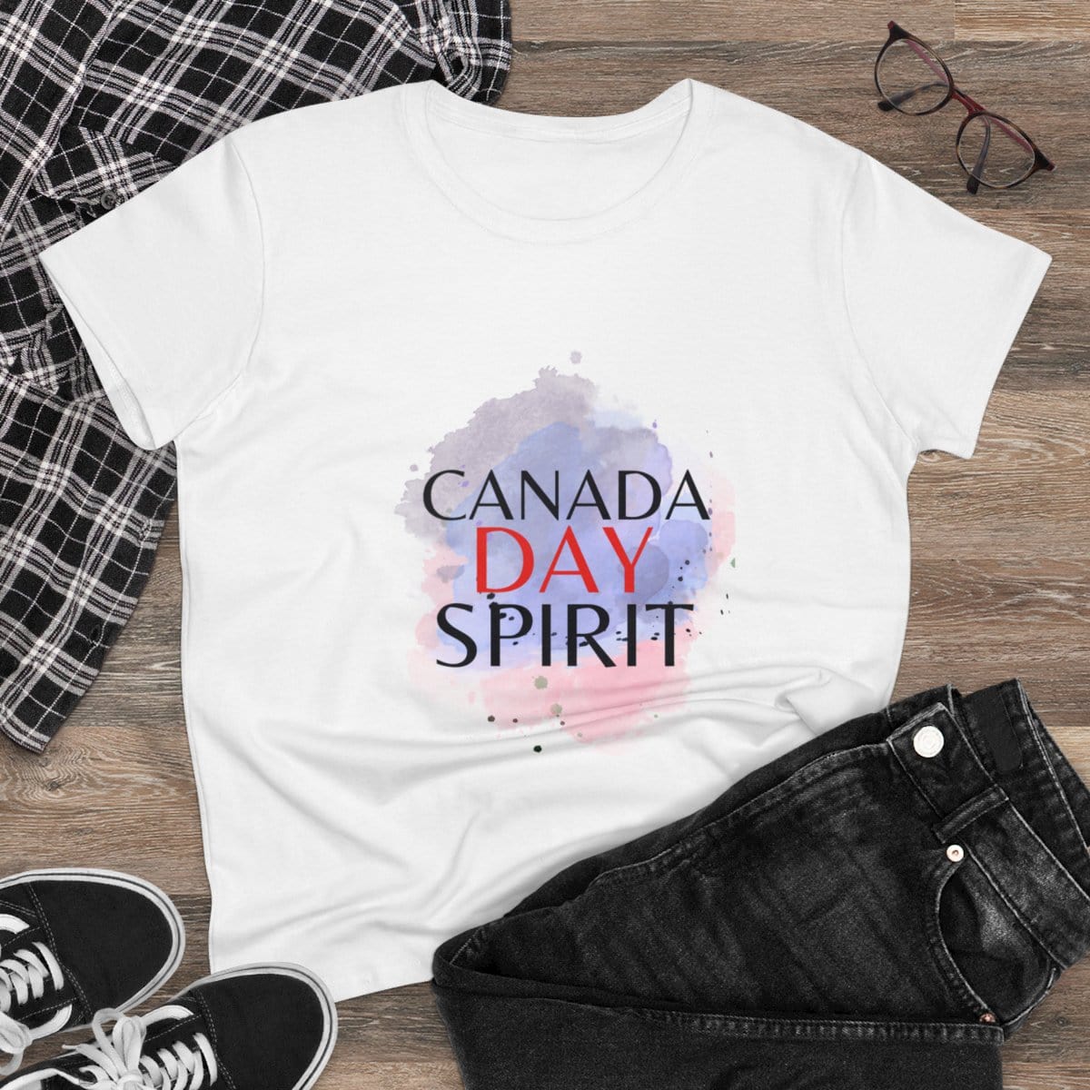 Canada Day Spirit: Women's Midweight Cotton Tee - Image 10