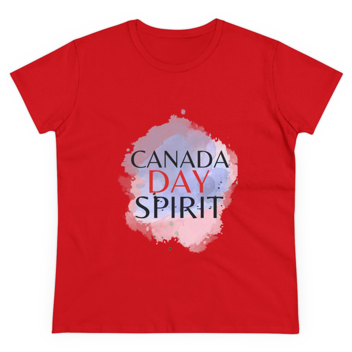 Canada Day Spirit: Women's Midweight Cotton Tee - Image 27