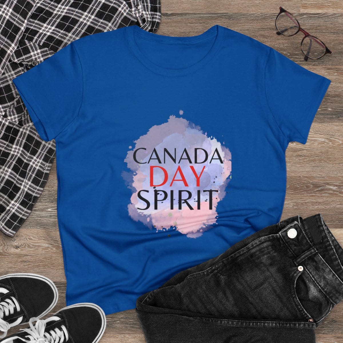 Canada Day Spirit: Women's Midweight Cotton Tee - Image 20