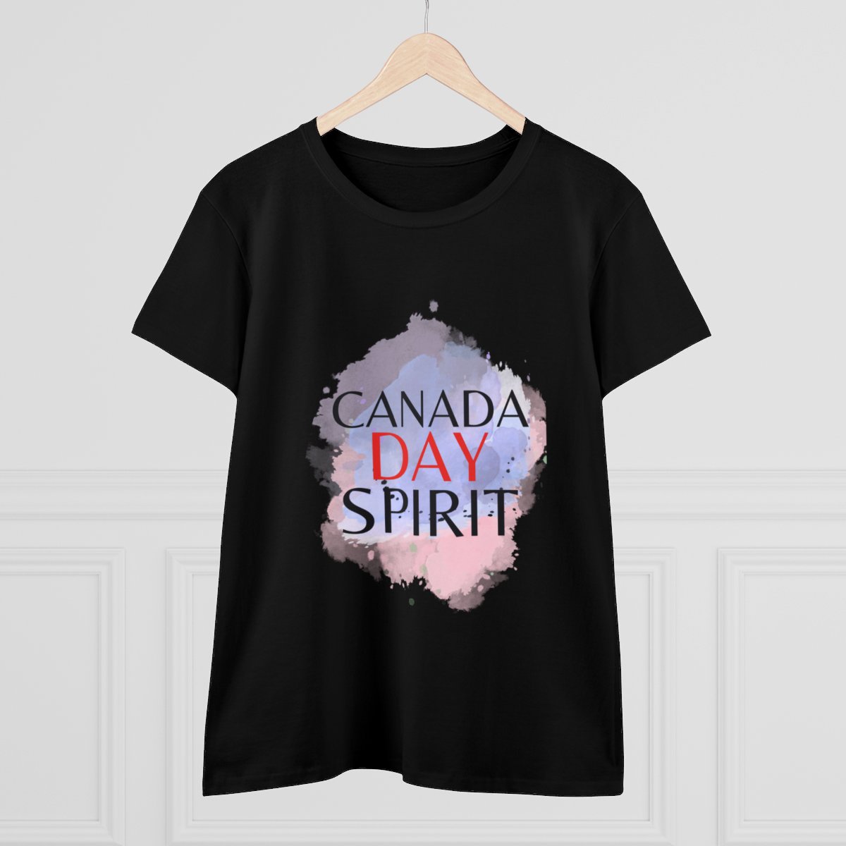 Canada Day Spirit: Women's Midweight Cotton Tee - Image 4