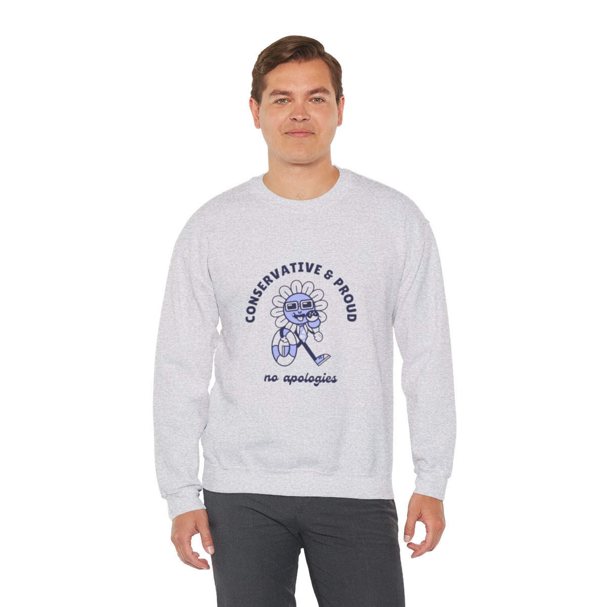 Conservative & Proud, No Apologies: Unisex Heavy Blend™ Crewneck Sweatshirt - Image 12
